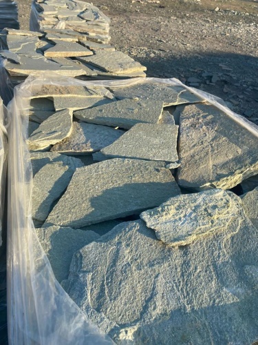 Плитняк златолит зелёный для цоколя, отмостки купить в Пермском крае