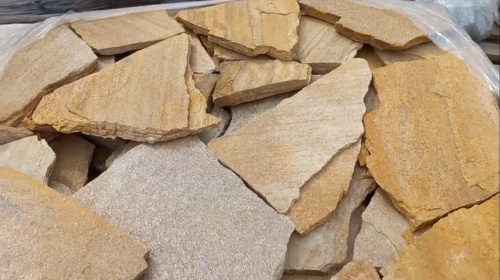 Плитняк златолит жёлтый для цоколя купить в Пермском крае