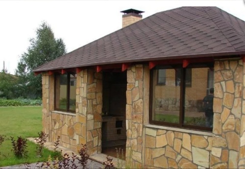 Плитняк златолит жёлтый золотистый для фасада 1,5-3см купить в Пермском крае