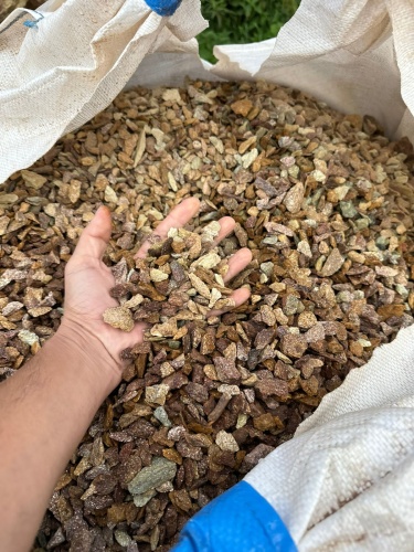 Златолит персиковый декоративная каменная крошка купить в Пермском крае