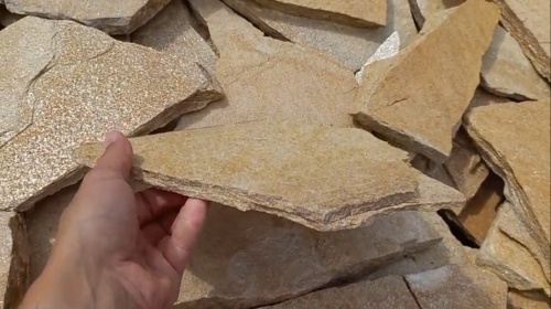 Плитняк златолит жёлтый для цоколя купить в Пермском крае