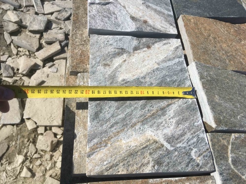 Плитка пилёная златолит Уральский для цоколя, отмостки купить в Пермском крае